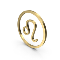 Gold Leo Icon PNG & PSD Images