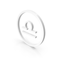 Libra Icon White PNG & PSD Images