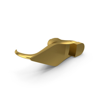 Witch Boot Right Gold PNG & PSD Images
