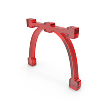 Bezier Curve Icon Glass PNG & PSD Images