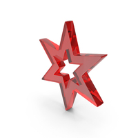 Out Line Star Icon Glass PNG & PSD Images