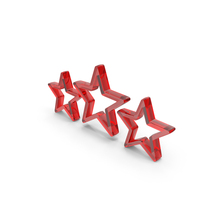 Out Line Three Stars Three Star Rating Icon Glass PNG & PSD Images