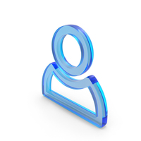 Out Line User Icon Glass PNG & PSD Images