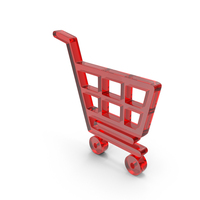 Trolly Shopping Icon Glass PNG & PSD Images