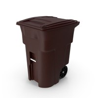 Garbage Can Brown Clean PNG & PSD Images
