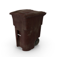 Garbage Can Brown Dirty PNG & PSD Images