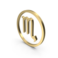 Gold Scorpio Sign PNG & PSD Images