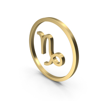 Capricorn Golden Icon PNG & PSD Images