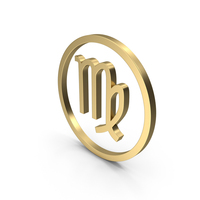 Virgo Golden Icon PNG & PSD Images