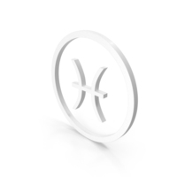 Pisces Astrology Symbol White PNG & PSD Images