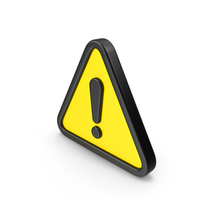 Warning Exclamation Mark Triangle Sign PNG & PSD Images