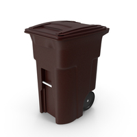 Garbage Can Brown Clean PNG & PSD Images