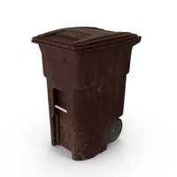 Brown Dirty Garbage Can PNG & PSD Images