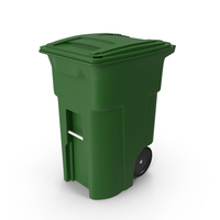 Garbage Can Green Clean PNG & PSD Images