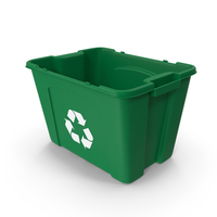 Recycling Bin Green Empty Clean PNG & PSD Images