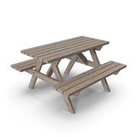 Picnic Table Rustic Oak PNG & PSD Images