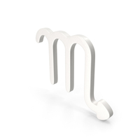 White Scorpion Sign PNG & PSD Images