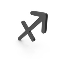 Black Sagittarius Sign PNG & PSD Images