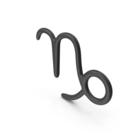Black Capricorn Sign PNG & PSD Images