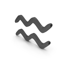 Black Aquarius Sign PNG & PSD Images