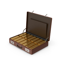 Briefcase With Gold Bars PNG & PSD Images