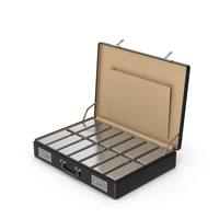 Briefcase With Silver Bars PNG & PSD Images