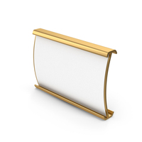 Gold Label Holder PNG & PSD Images