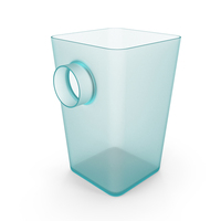 Wall Mounted Cup In Blue Polypropylene PNG & PSD Images