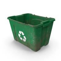 Recycling Bin Green Empty Dirty PNG & PSD Images