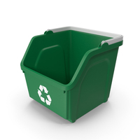 Recycling Bin Green Empty Clean PNG & PSD Images