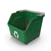Recycling Bin Green Empty Dirty PNG & PSD Images