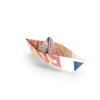 Euro Paper Boat PNG & PSD Images