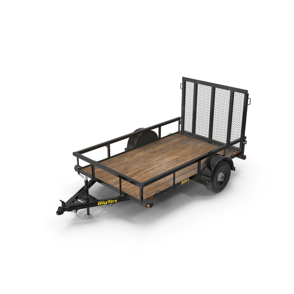 Big Tex Utility Trailer PNG & PSD Images