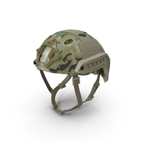 Camouflage Airsoft Tactical Helmet PNG & PSD Images