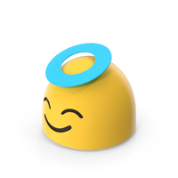 Halo Face Android Emoji PNG & PSD Images