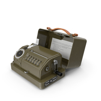 HELL H 54 Mechanical Cipher Machine PNG & PSD Images