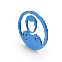 Round Male Doctor Symbol PNG & PSD Images