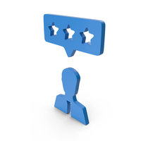 Men User With Three Star Rating Frame Symbol PNG & PSD Images