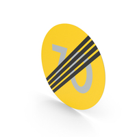 Swedish Sign End Of Speed Limit 70 PNG & PSD Images
