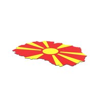 North Macedonia Map PNG & PSD Images