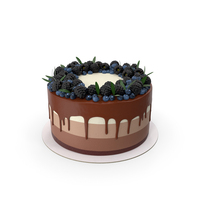 Chocolate Berry Cake PNG & PSD Images