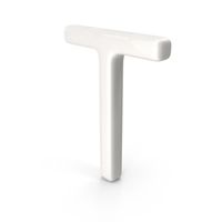 Porcelain Letter T PNG & PSD Images