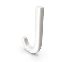 Porcelain Letter J PNG & PSD Images