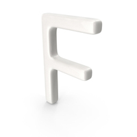 Porcelain Letter F PNG & PSD Images
