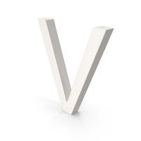 Porcelain Letter V PNG & PSD Images