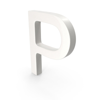 Porcelain Letter P PNG & PSD Images