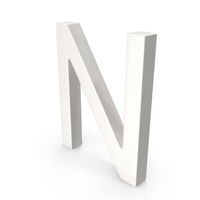 Porcelain Letter N PNG & PSD Images