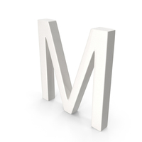 Porcelain Letter M PNG & PSD Images
