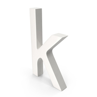 Porcelain Alphabet K PNG & PSD Images