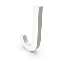 Porcelain Letter J PNG & PSD Images
